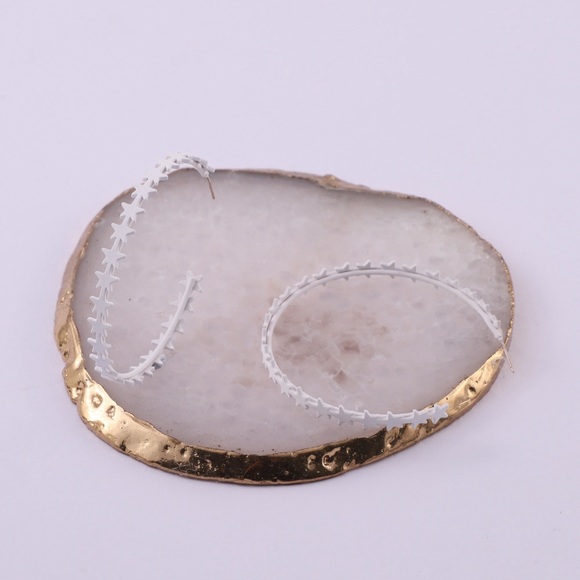 Star Copper C-Hoop Earrings - Picture 3 of 4